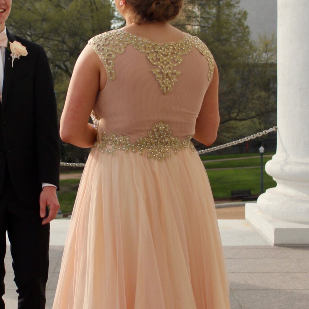 Pink Ball Gown Prom Dress - Picture 4 of 7